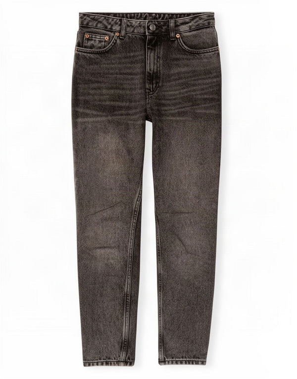Topshop Womens Tapered Jeans W26 L26 Grey Cotton