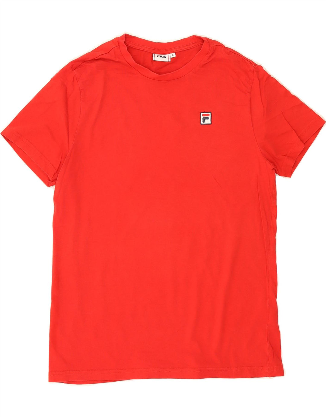 FILA Mens T-Shirt Top Large Red Cotton Vintage Fila and Second-Hand Fila from Messina Hembry 