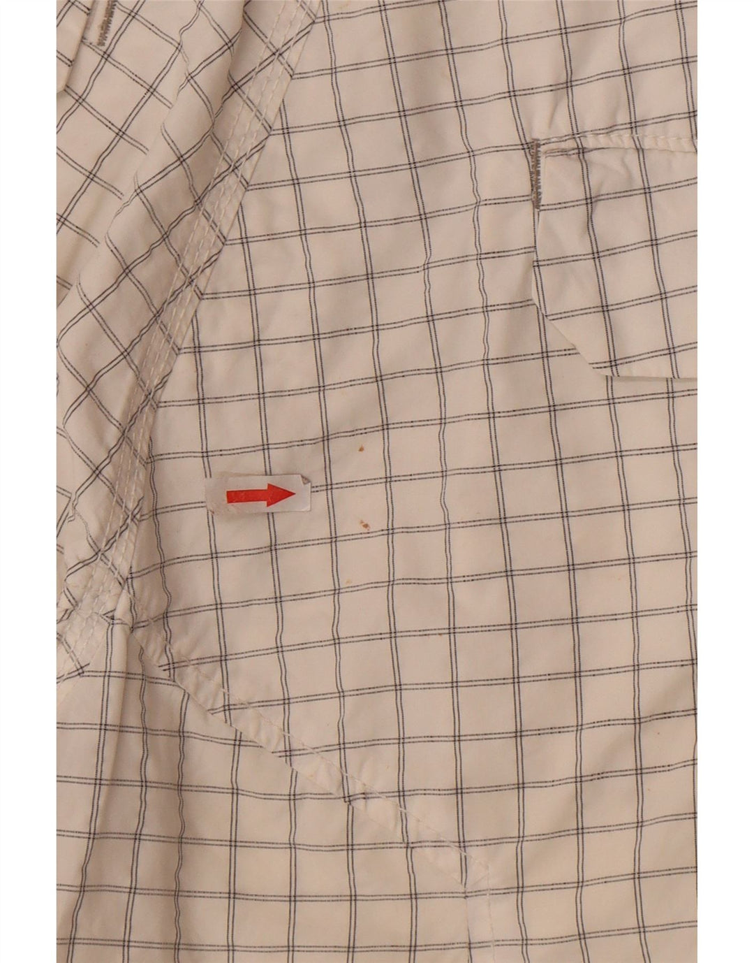 Energie Mens Chino Shorts W31 Medium White Check Cotton