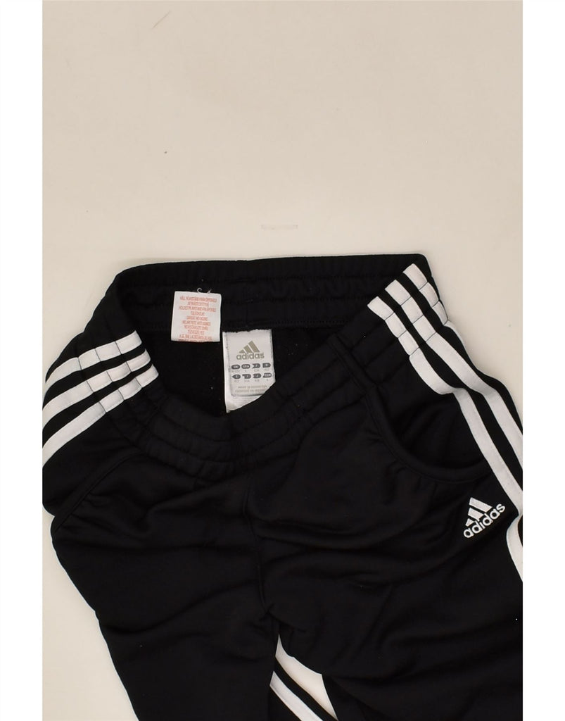 ADIDAS Boys Tracksuit Trousers 11-12 Years Black Polyester | Vintage Adidas | Thrift | Second-Hand Adidas | Used Clothing | Messina Hembry 