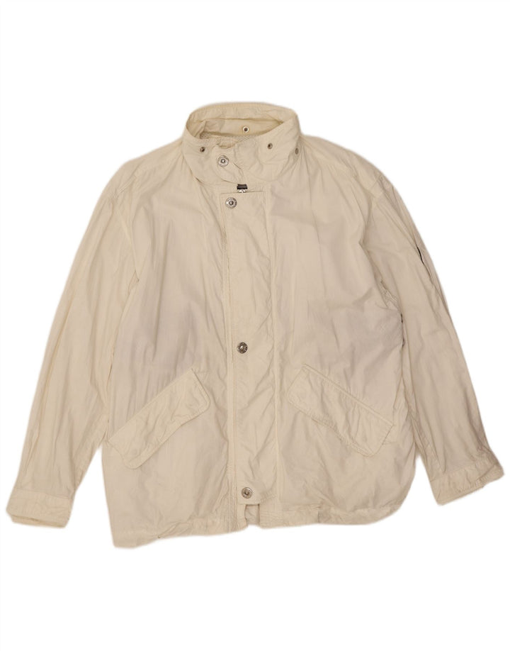 Belfe & Mens Rain Jacket IT 50 Large White