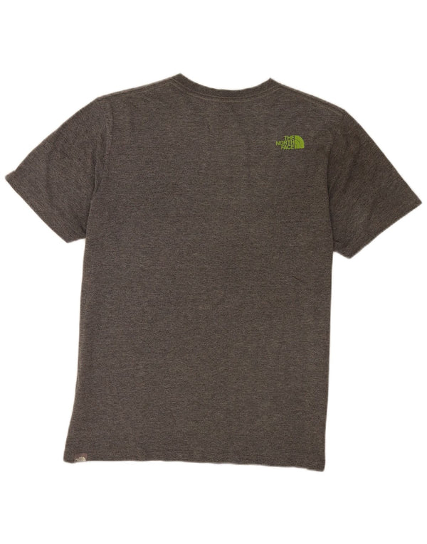 The North Face Mens Graphic T-Shirt Top Large Grey Flecked Cotton