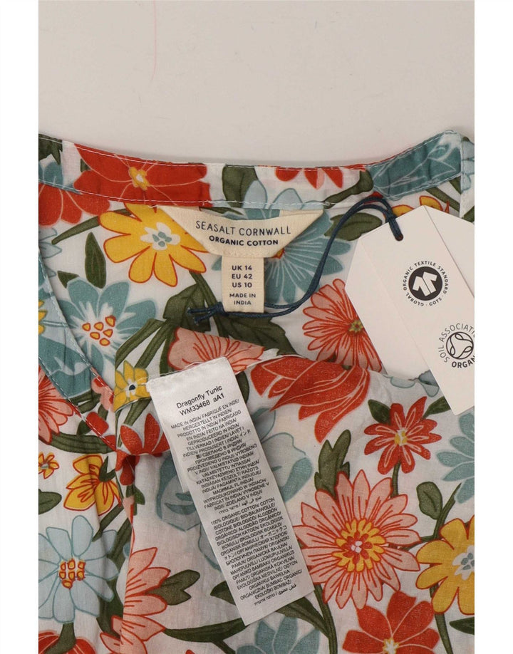 Seasalt Cornwall Womens Tunic Dress UK 14 Large Multicoloured Floral