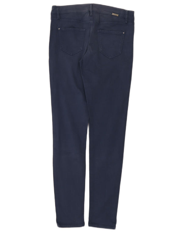 Massimo Dutti Womens Skinny Casual Trousers EU 38 Small W28 L29 Navy Blue