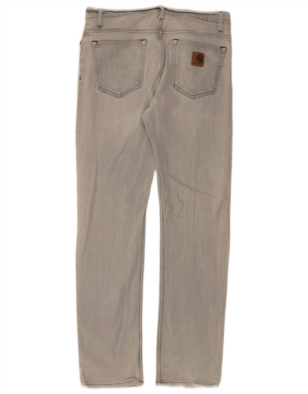 Carhartt Mens Straight Jeans W34 L34 Grey Cotton