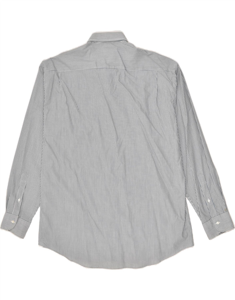 HUGO BOSS Mens Shirt Size 43 Large Grey Pinstripe Cotton | Vintage Hugo Boss | Thrift | Second-Hand Hugo Boss | Used Clothing | Messina Hembry 