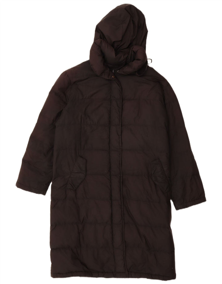 CIESSE PIUMINI Womens Hooded Padded Coat IT 42 Medium Black Polyester