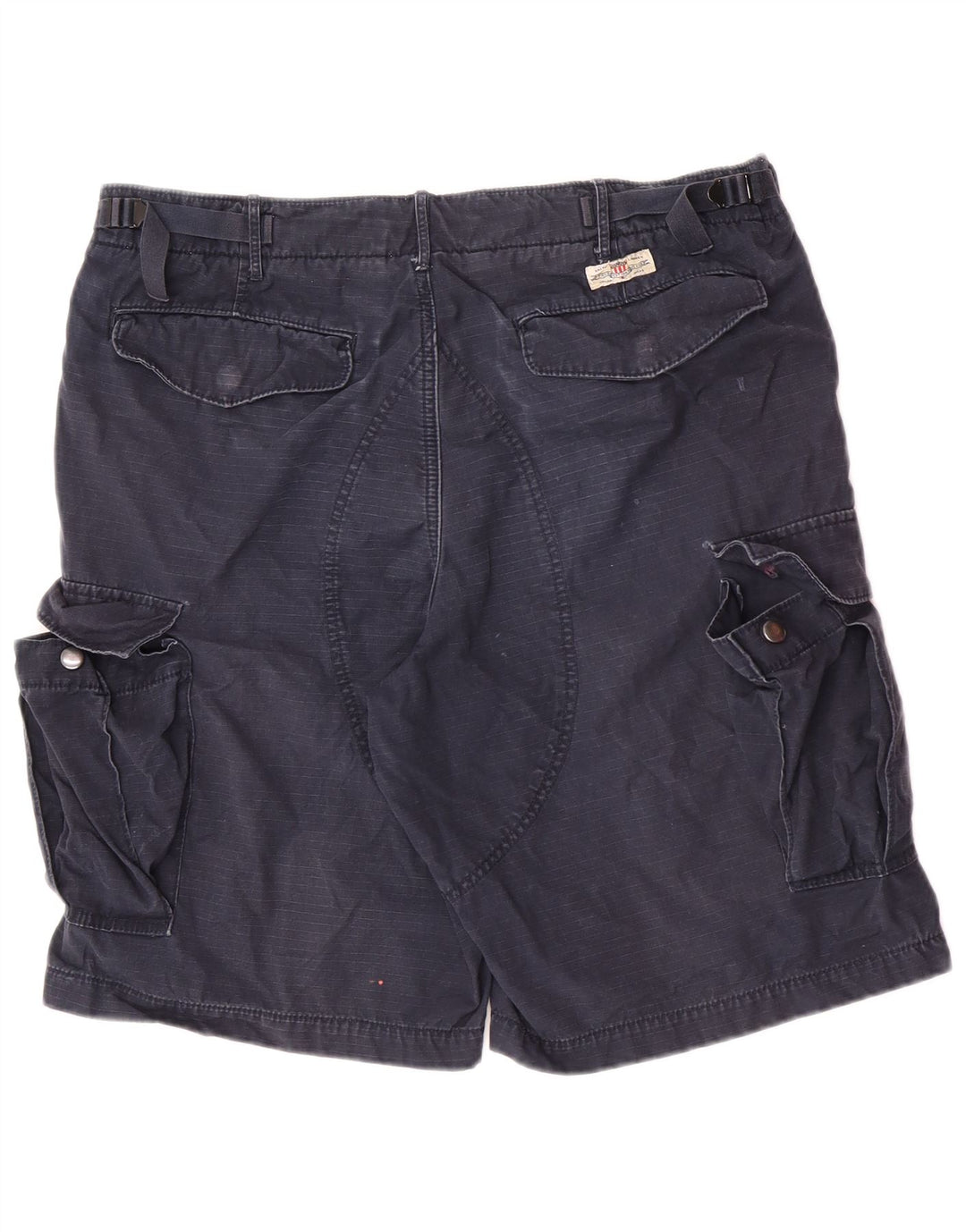 Ralph Lauren Mens Cargo Shorts W32 Medium  Navy Blue Cotton