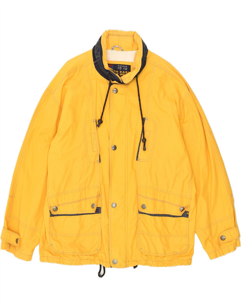 ANGELO LITRICO Mens Hooded Windbreaker Jacket IT 54 2XL  Yellow Polyester Vintage Angelo Litrico and Second-Hand Angelo Litrico from Messina Hembry 