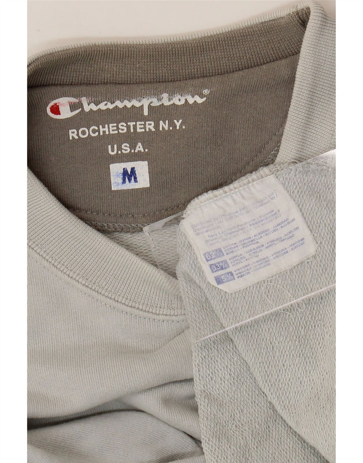 Champion Mens Sweatshirt Jumper Medium Grey Cotton