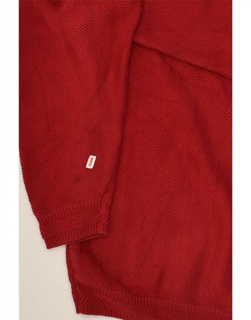 CHAPS RALPH LAUREN Mens Crew Neck Jumper Sweater Large Red Cotton | Vintage Chaps Ralph Lauren | Thrift | Second-Hand Chaps Ralph Lauren | Used Clothing | Messina Hembry 