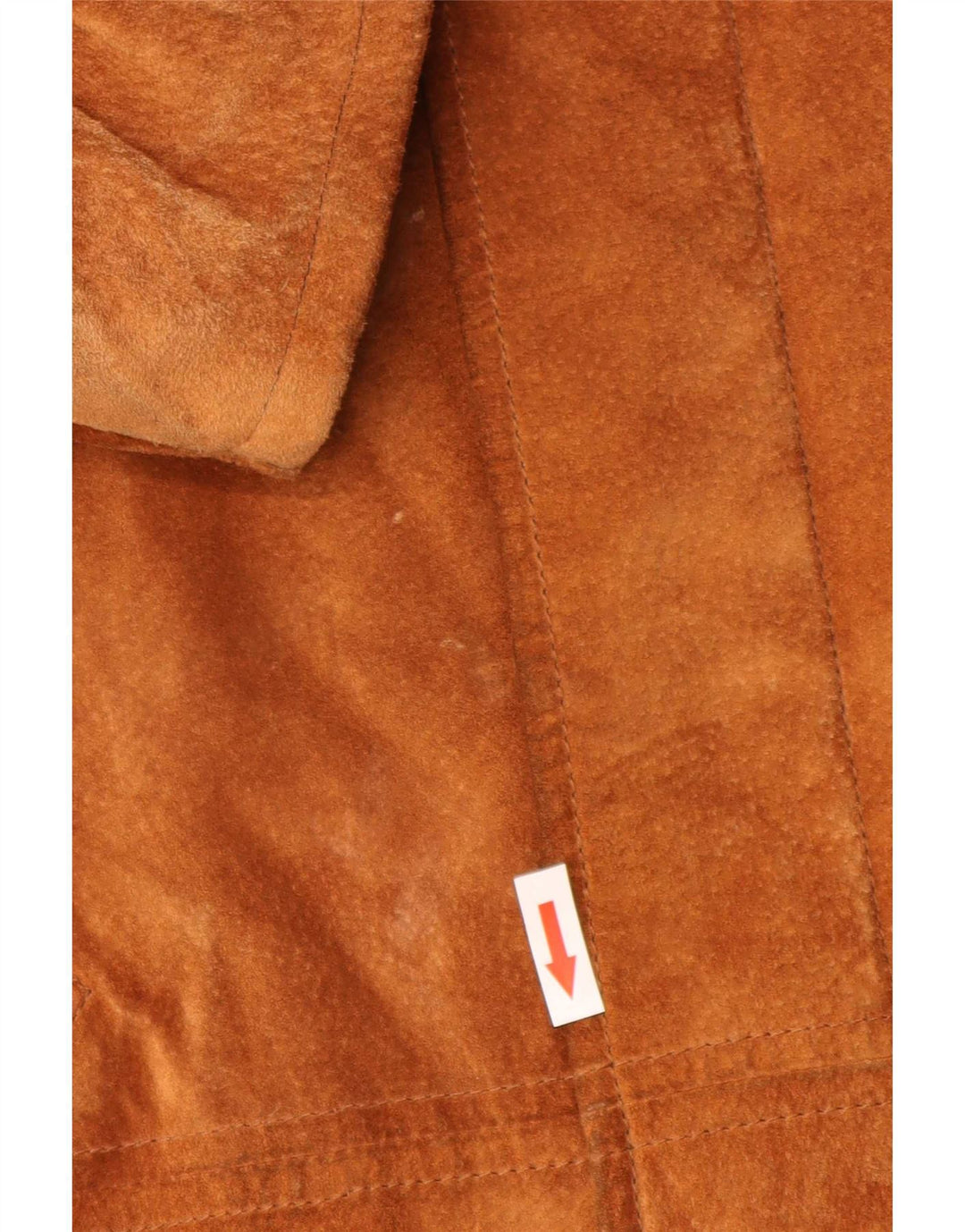 Conbipel Mens Natural Wear Suede Overcoat UK 40 Large Brown Leather