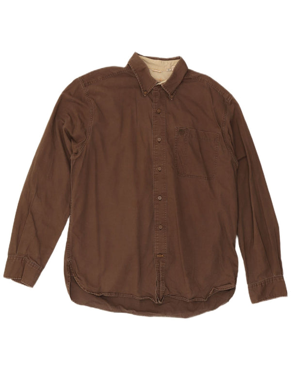 Timberland Mens Shirt Medium Brown
