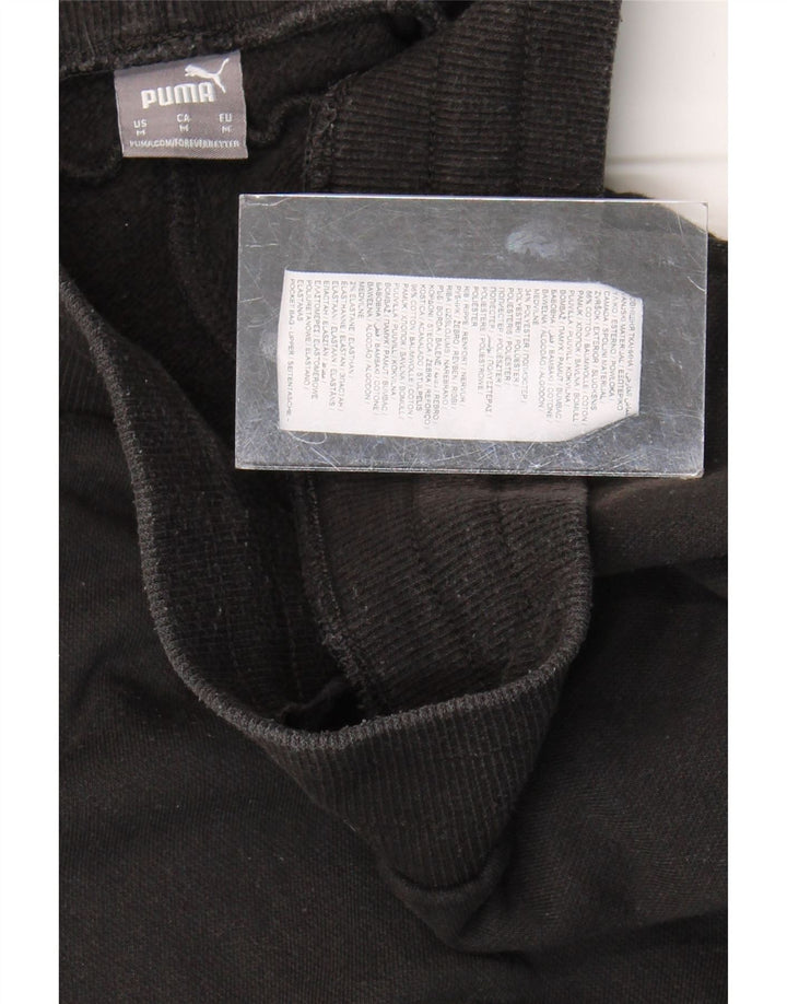 Puma Mens Tracksuit Trousers Joggers Medium  Black Cotton