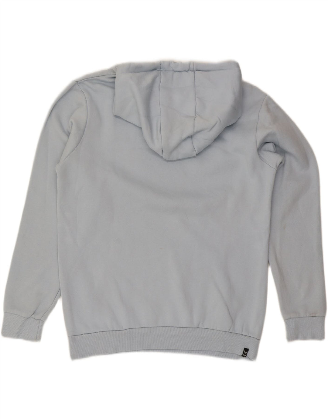 Hummel Mens Graphic Hoodie Jumper Medium Blue Cotton