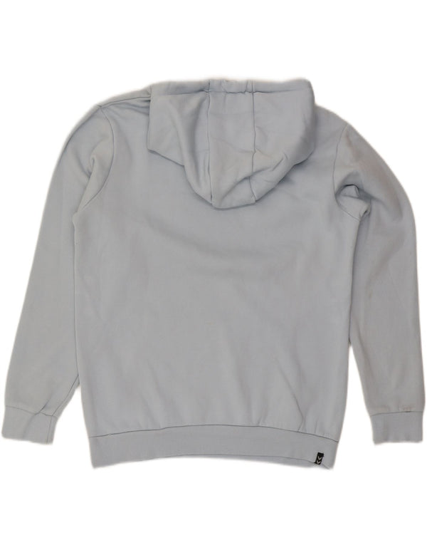 Hummel Mens Graphic Hoodie Jumper Medium Blue Cotton