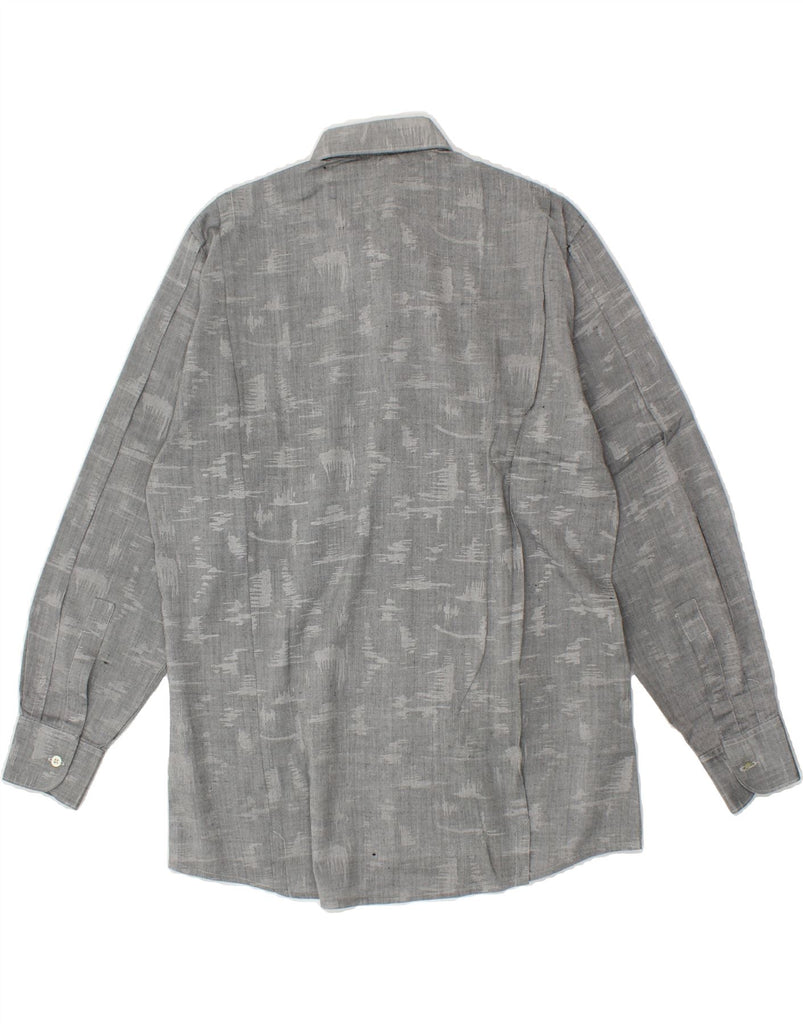 VINTAGE Mens Shirt Medium Grey Geometric | Vintage Vintage | Thrift | Second-Hand Vintage | Used Clothing | Messina Hembry 