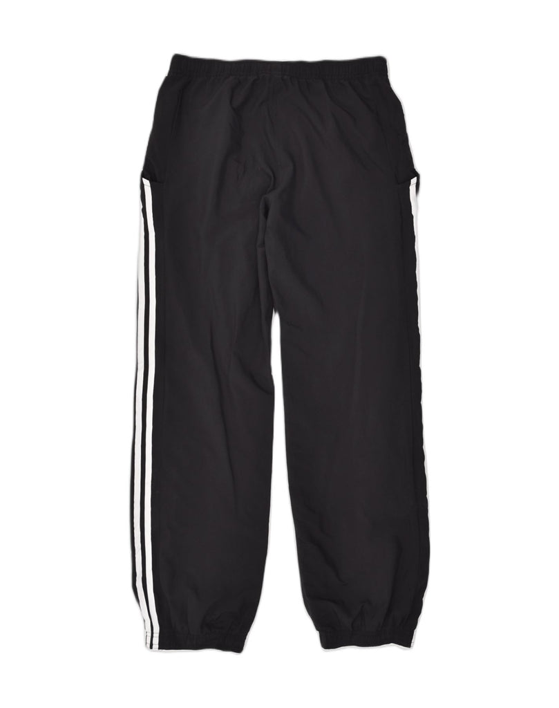 ADIDAS Womens Tracksuit Trousers Joggers UK 12 Medium Black Polyester | Vintage Adidas | Thrift | Second-Hand Adidas | Used Clothing | Messina Hembry 