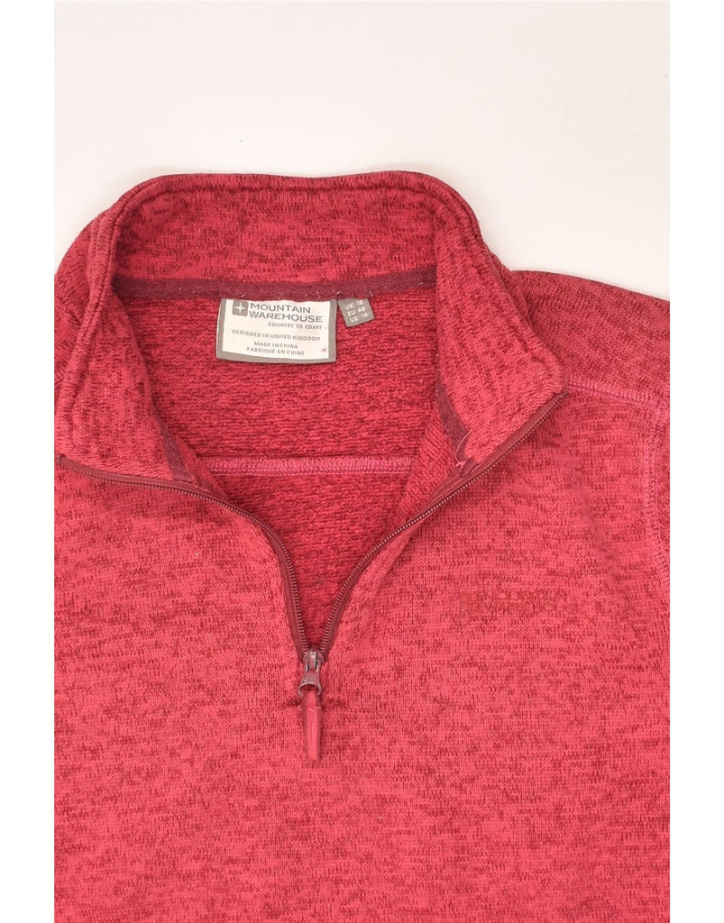 MOUNTAIN WAREHOUSE Womens Zip Neck Sweatshirt Jumper UK 18 XL Pink | Vintage Mountain Warehouse | Thrift | Second-Hand Mountain Warehouse | Used Clothing | Messina Hembry 