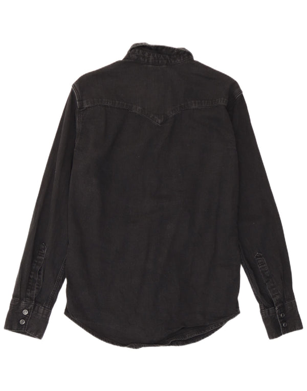 Levi's Mens Standard Denim Shirt Small Black Cotton