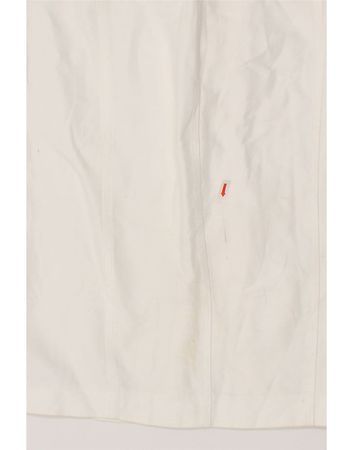 ICEBERG Womens Pencil Skirt W34 Large White Cotton Vintage Iceberg and Second-Hand Iceberg from Messina Hembry 
