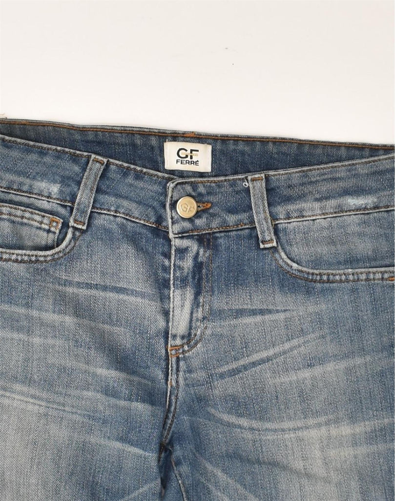 GIANFRANCO FERRE Womens Slim Jeans W26 L30 Blue Cotton | Vintage Gianfranco Ferre | Thrift | Second-Hand Gianfranco Ferre | Used Clothing | Messina Hembry 