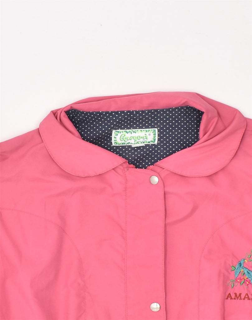 Vintage Girls Utility Jacket 15-16 Years Pink Polyester | Vintage | Thrift | Second-Hand | Used Clothing | Messina Hembry 