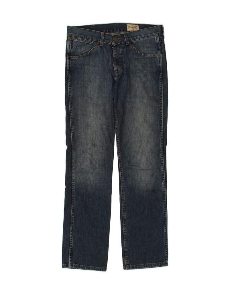 WRANGLER Mens Ace Straight Jeans W32 L34  Navy Blue Cotton | Vintage Wrangler | Thrift | Second-Hand Wrangler | Used Clothing | Messina Hembry 
