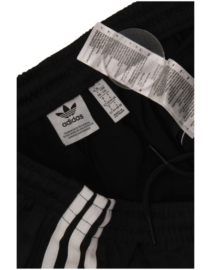 ADIDAS Womens Sport Shorts UK 16/18 Large  Black Polyester