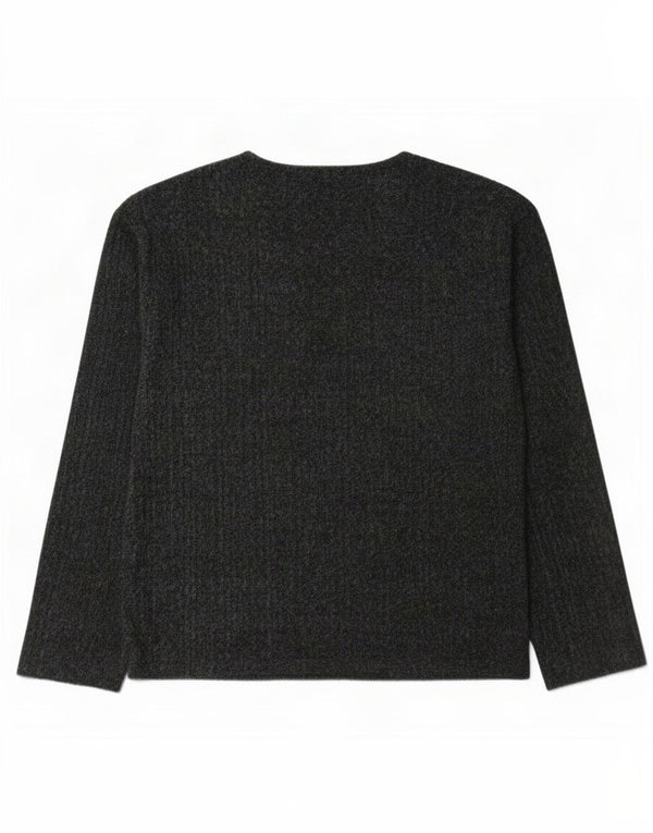 Zara Womens Oversized Top Long Sleeve UK 10 Small Grey