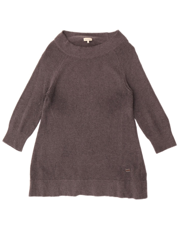 Henry Cottons Womens 3/4 Sleeve Boat Neck Jumper Sweater IT 44 Medium Grey