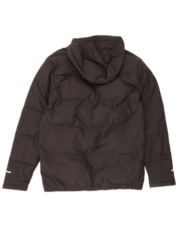 The North Face Boys Hooded Padded Jacket 15-16 Years 2XL Black Polyester