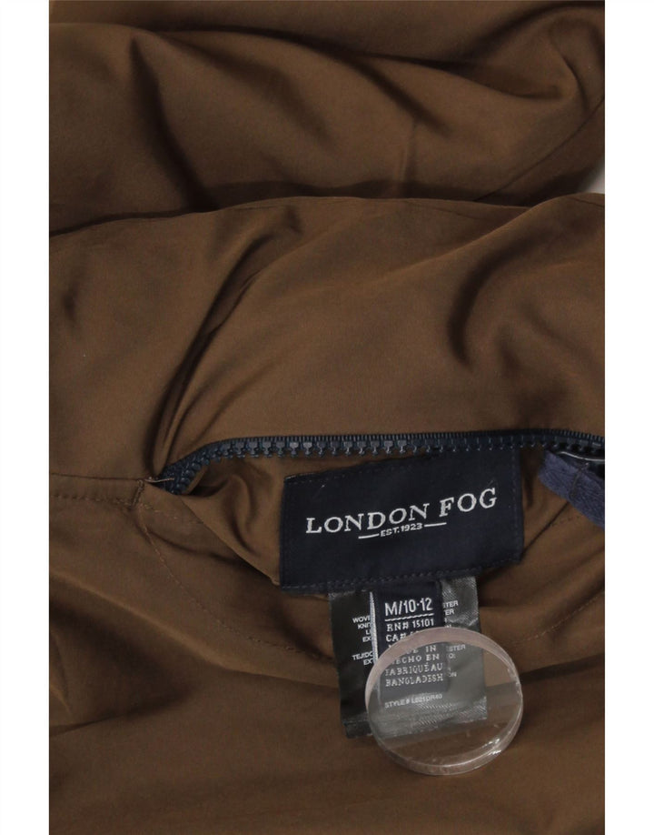 London Fog Boys Hooded Windbreaker Jacket 10-11 Years Medium Brown