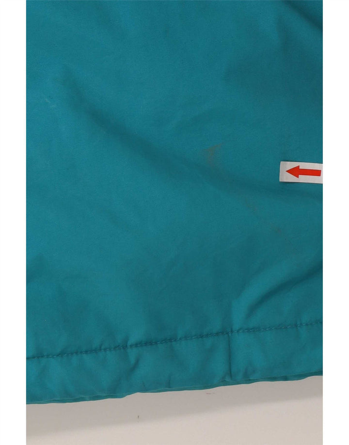 Brugi Mens Hooded Ski Jacket UK 40 Large Blue Colourblock