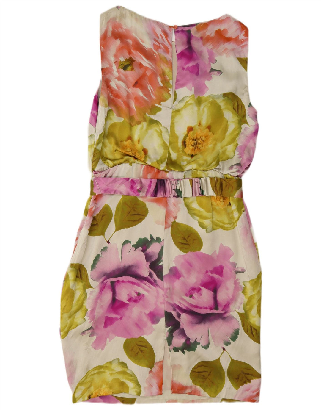 Coast Womens Sleeveless Sheath Dress UK 12 Medium Multicoloured Floral Silk