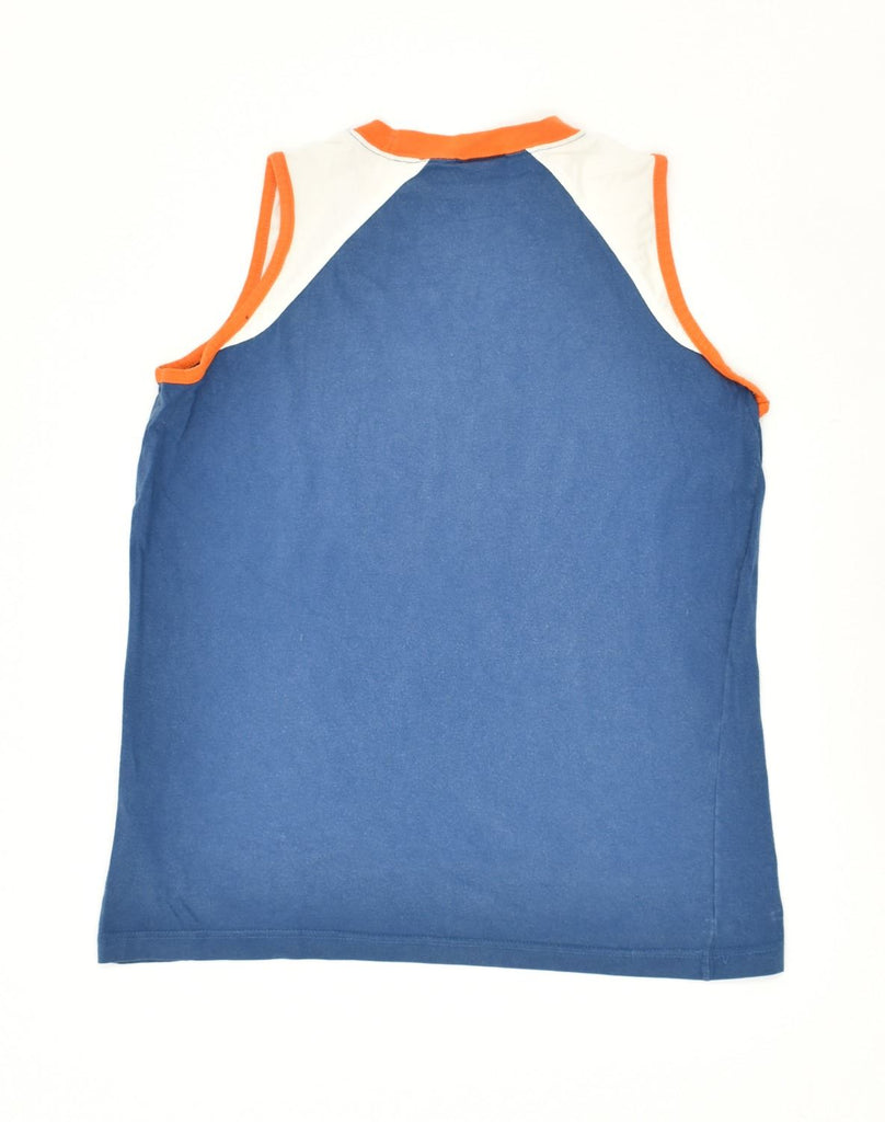 CHAMPION Boys Graphic Vest Top 13-14 Years Blue Cotton | Vintage Champion | Thrift | Second-Hand Champion | Used Clothing | Messina Hembry 