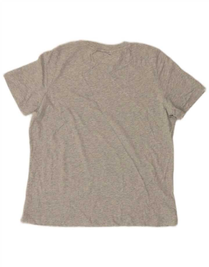 Joules Womens T-Shirt Top UK 12 Medium Grey