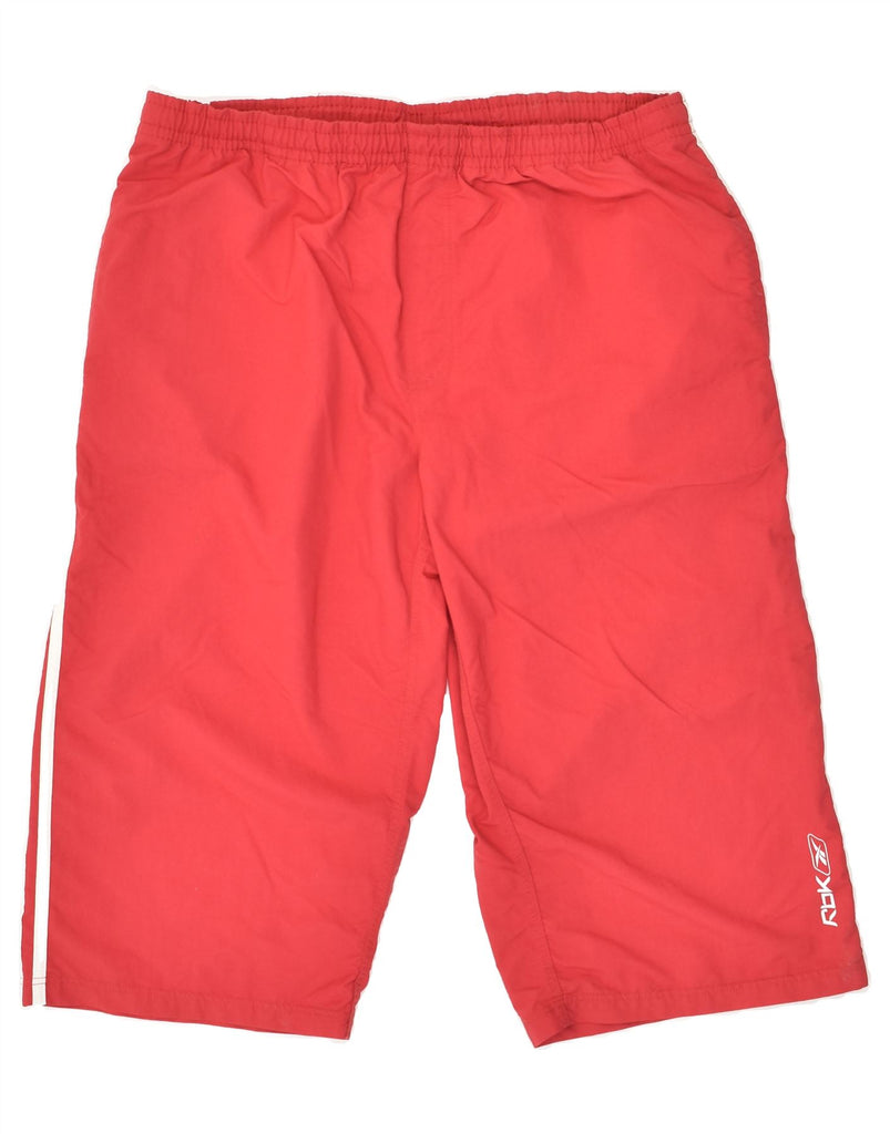 REEBOK Mens Sport Shorts Large Red | Vintage Reebok | Thrift | Second-Hand Reebok | Used Clothing | Messina Hembry 