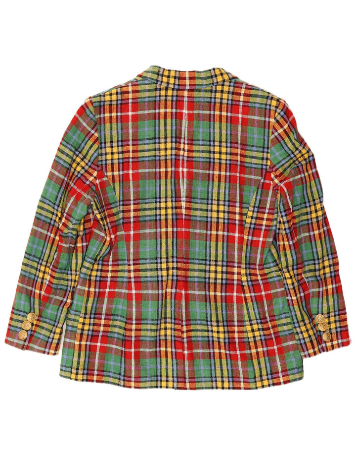 Elegance Paris Womens Blazer Jacket UK 16 Large Multicoloured Check