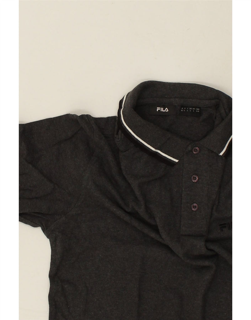 FILA Mens Polo Shirt Large Grey Cotton | Vintage Fila | Thrift | Second-Hand Fila | Used Clothing | Messina Hembry 