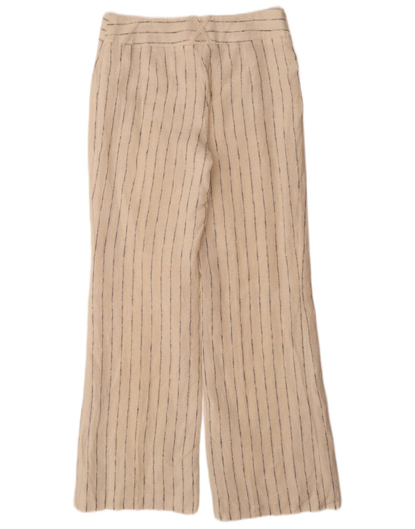 Marks & Spencer Womens Casual Trousers UK 12 Medium W32 L33 Off White