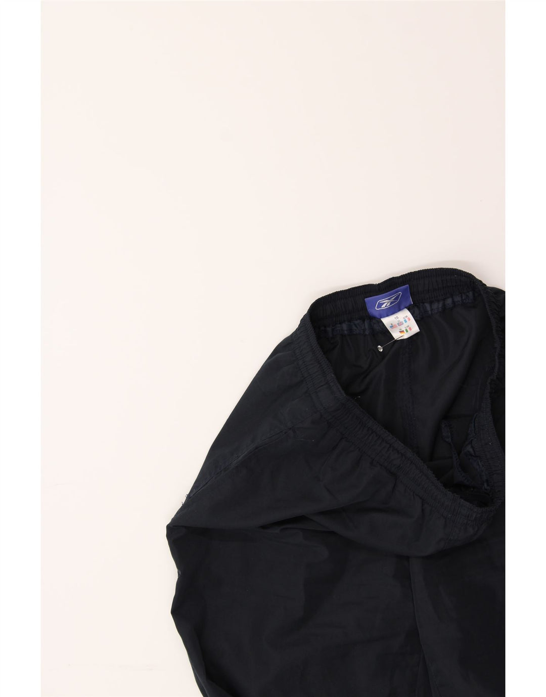 REEBOK Womens Tracksuit Trousers UK 10 Small  Navy Blue Vintage Reebok and Second-Hand Reebok from Messina Hembry 