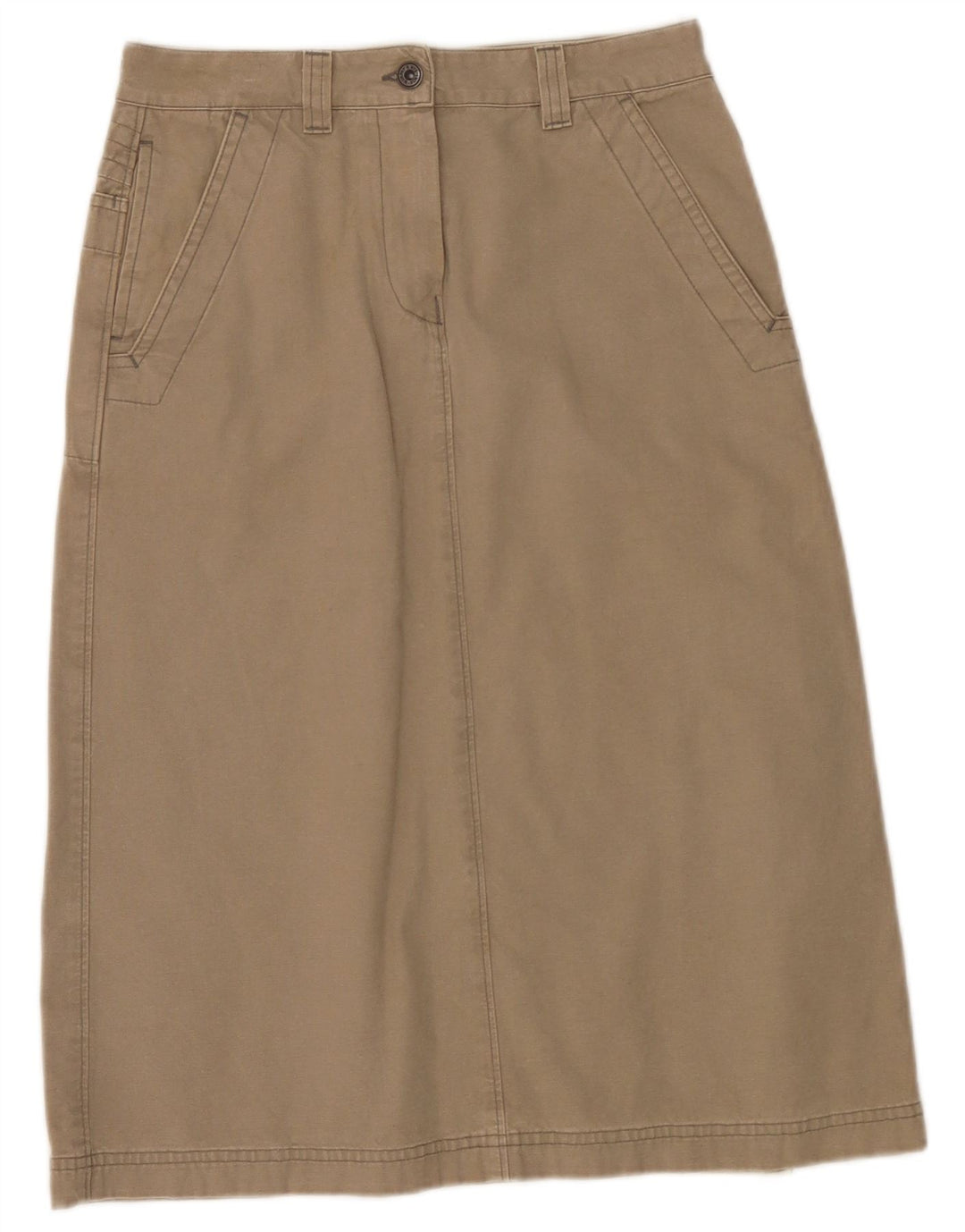 Murphy & Nye Womens Midi Skirt W28 Medium  Khaki