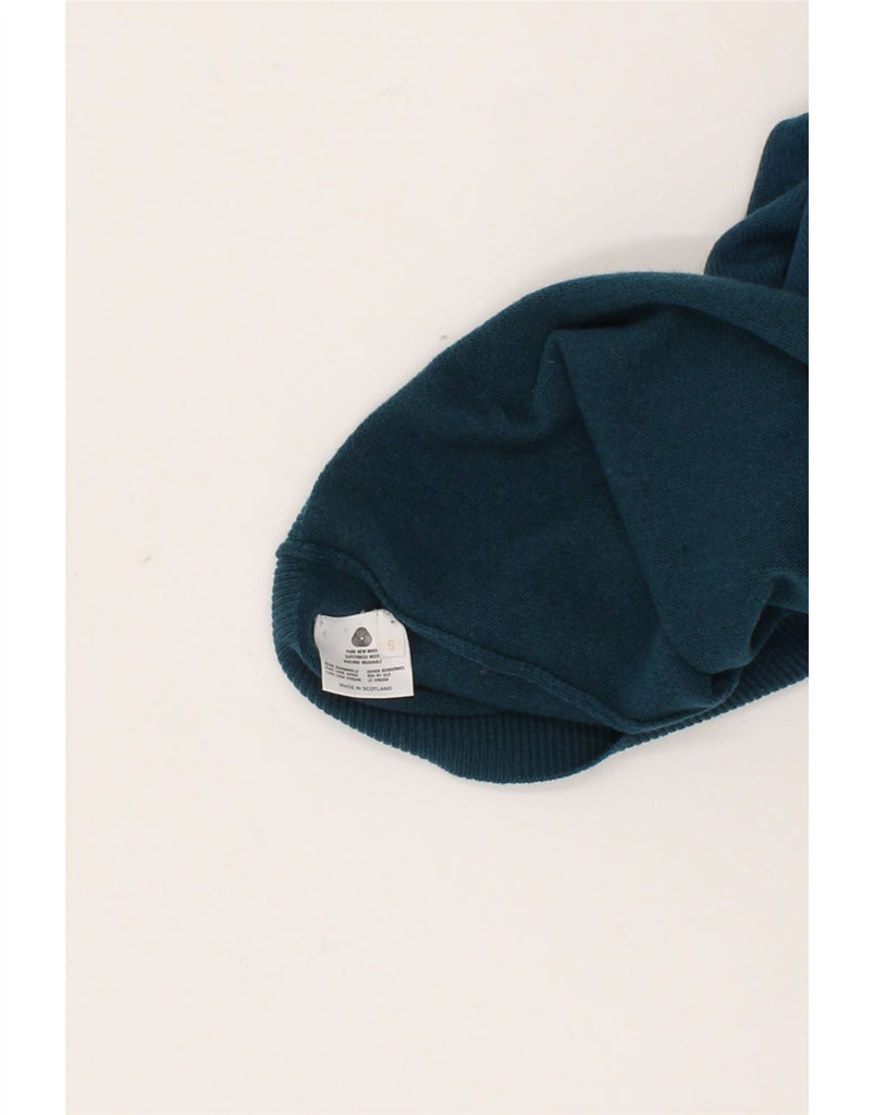 PRINGLE Mens Crew Neck Jumper Sweater Small Blue Wool Vintage Pringle and Second-Hand Pringle from Messina Hembry 
