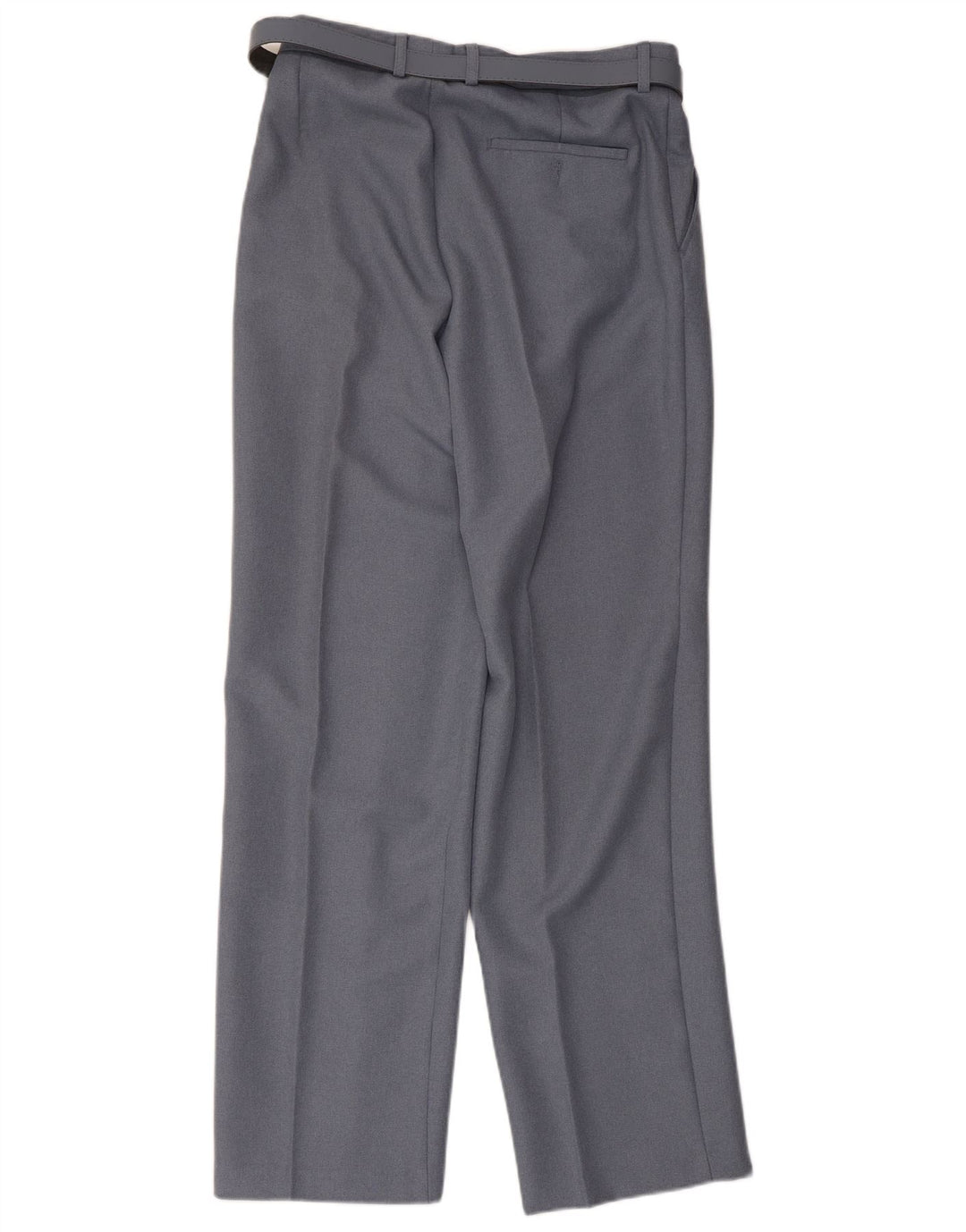 Vintage Womens Straight Suit Trousers W34 L30 Grey Polyester