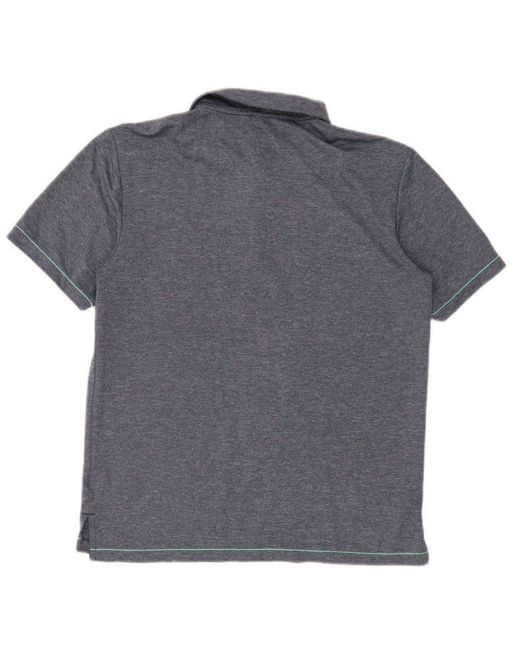 Adidas Mens Golf Polo Shirt Small Blue Polyester