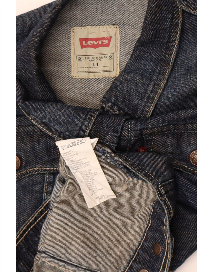 Levi's Girls Denim Jacket 13-14 Years Navy Blue Cotton