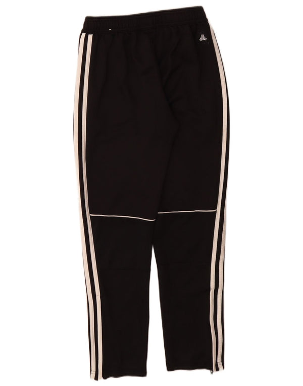 Adidas Boys Tracksuit Trousers 11-12 Years Black Polyester