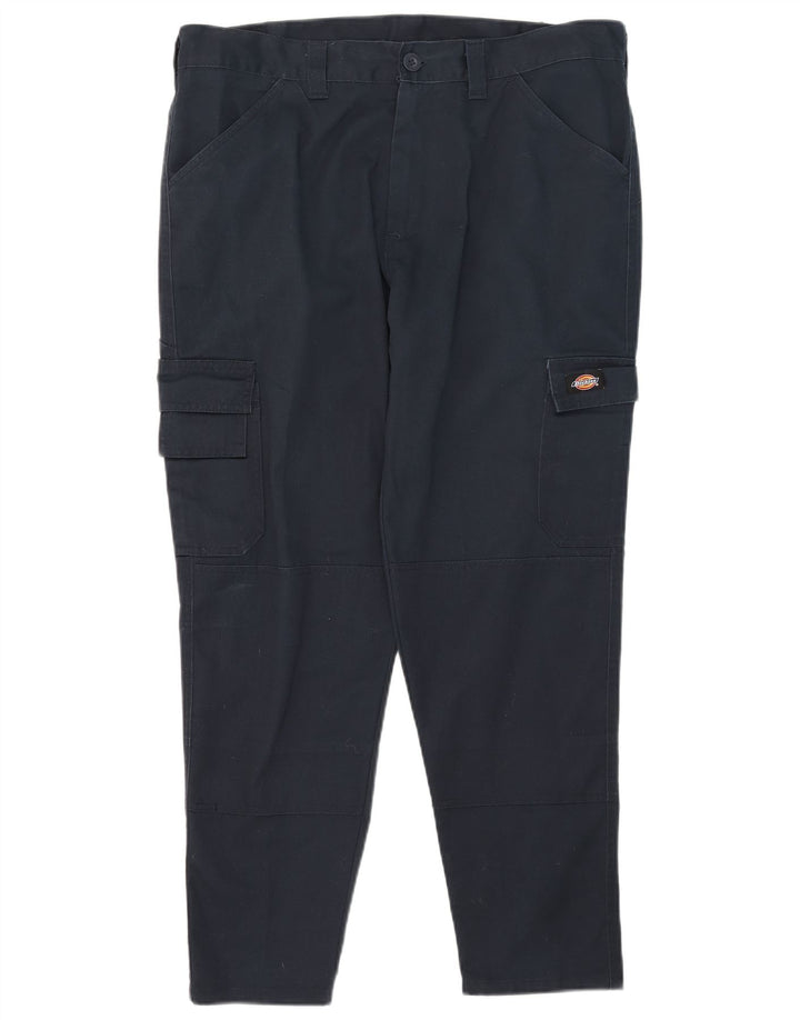 Dickies Mens Slim Cargo Trousers W38 L29 Navy Blue Polyester