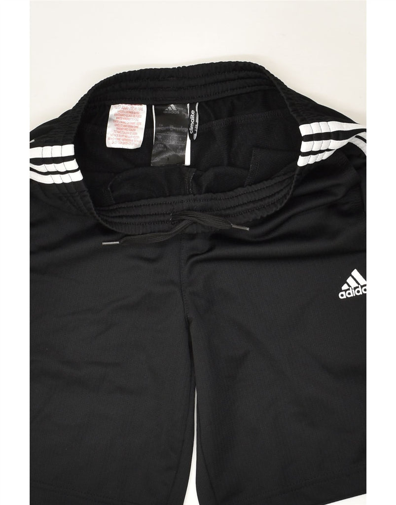 ADIDAS Boys Climalite Sport Shorts 11-12 Years Black Polyester | Vintage Adidas | Thrift | Second-Hand Adidas | Used Clothing | Messina Hembry 